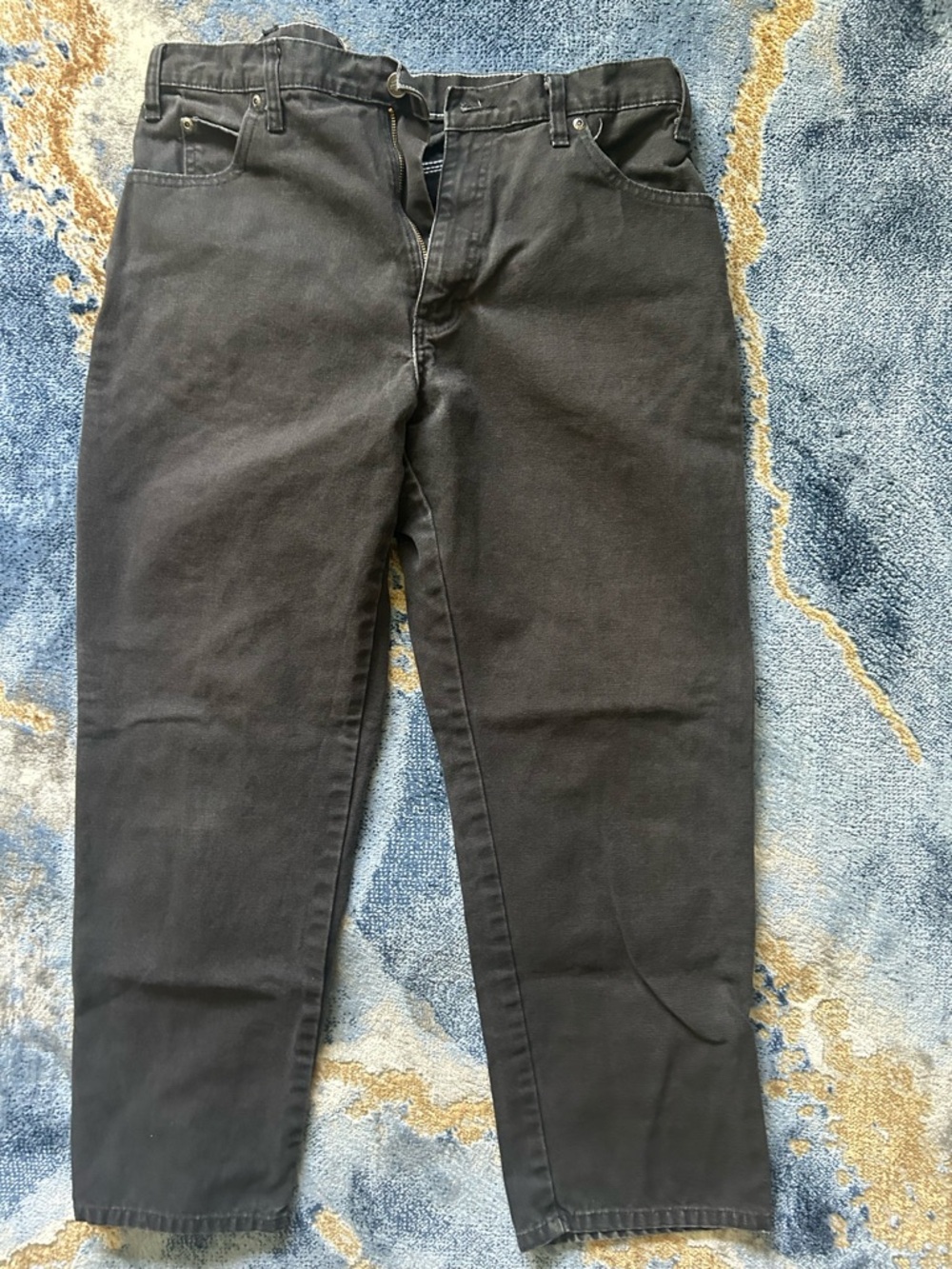 Dickies Men's Black Relaxed Straight Jeans
